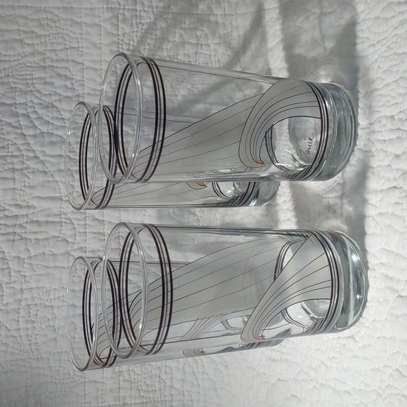 Other - MCM Signed Color Wave High Ball Drinking Glasses Set of 4 Barware